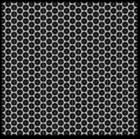 Hexa Grid přesypaný čas negativ